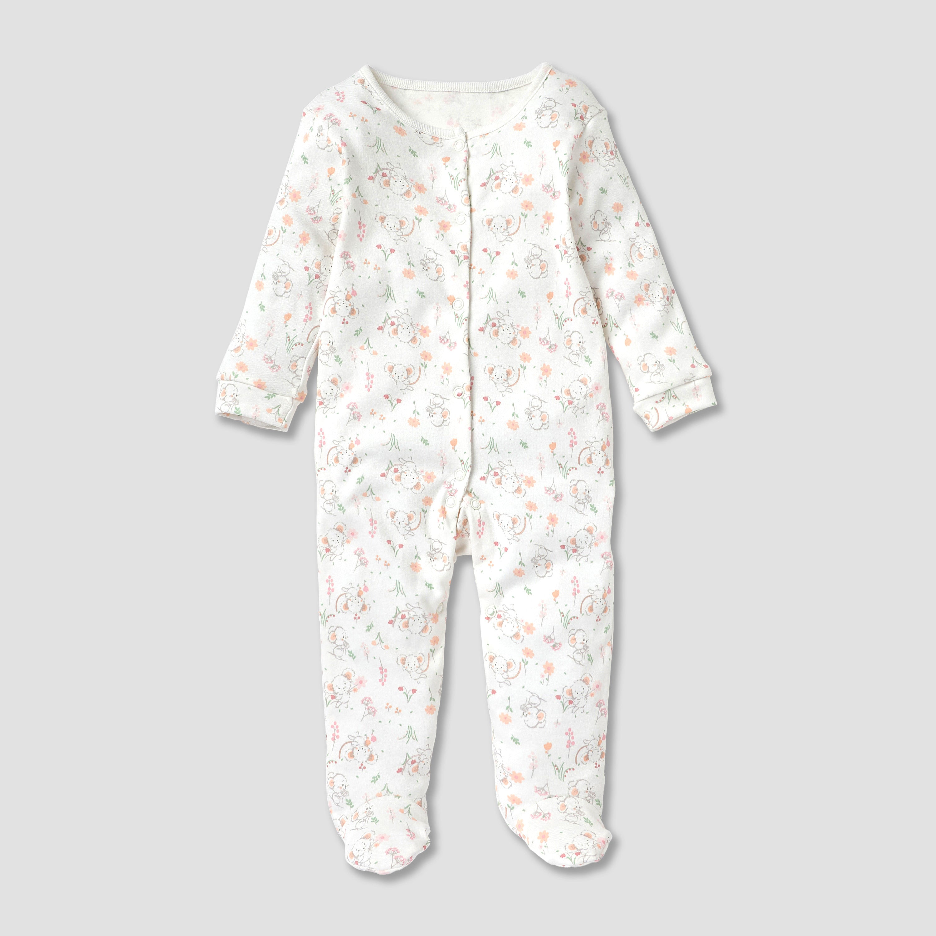 Juniors Assorted Closed Feet Sleepsuit - Set of 3