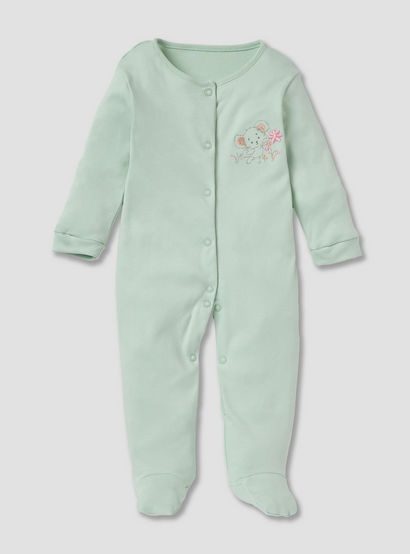 Juniors Assorted Closed Feet Sleepsuit - Set of 3-baby-girls-clothing-nightwear-sleepsuits-image-4