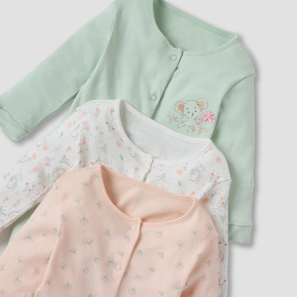 Juniors Assorted Closed Feet Sleepsuit - Set of 3