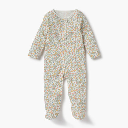 Juniors Printed Sleepsuit with Long Sleeves and Button Closure - Set of 3