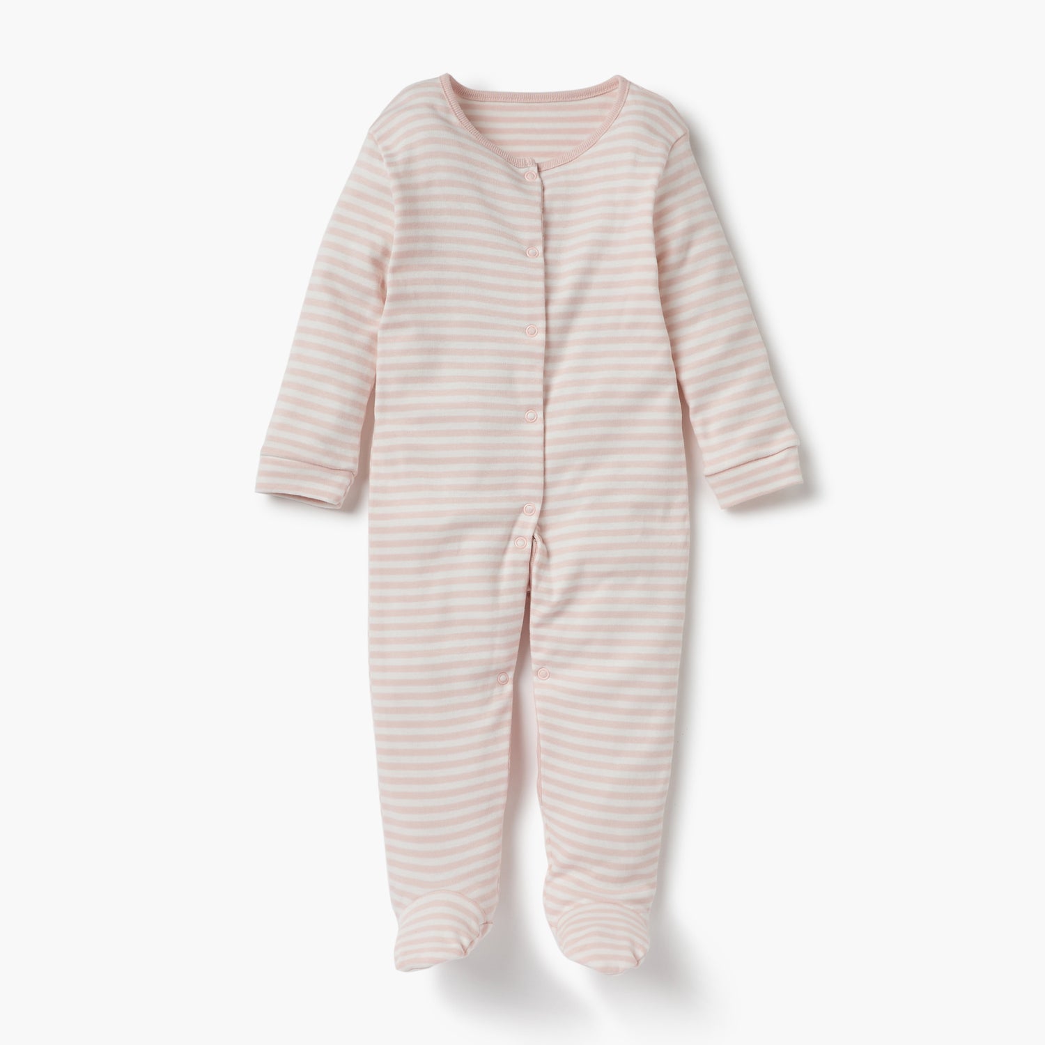 Juniors Printed Sleepsuit with Long Sleeves and Button Closure - Set of 3