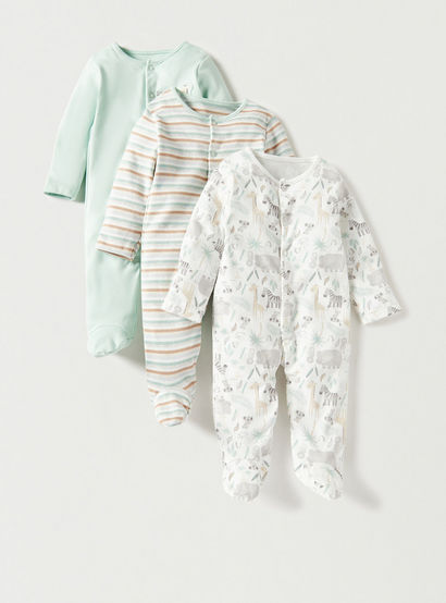 Juniors All-Over Print Sleepsuit - Set of 3-promo_babyshop_Buy2for115_UAE130126-image-1