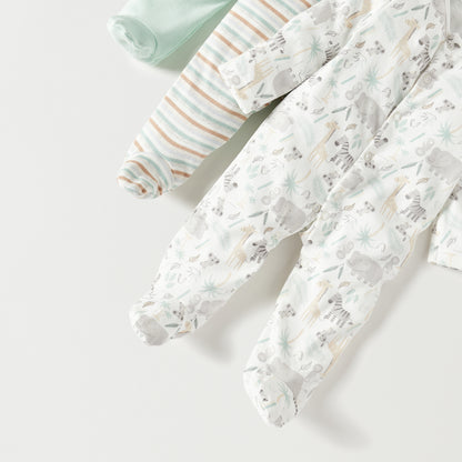 Juniors All-Over Print Sleepsuit - Set of 3