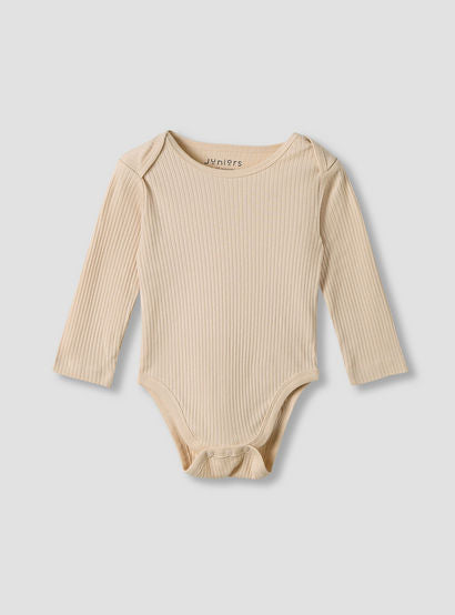 Juniors Round Neck Bodysuit with Snap Button Closure - Cotton - Long Sleeves - Set of 3-baby-girls-clothing-bodysuits-image-3