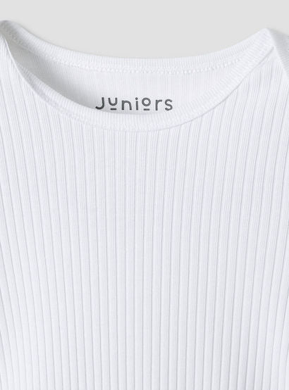 Juniors Round Neck Bodysuit with Snap Button Closure - Cotton - Long Sleeves - Set of 3-baby-girls-clothing-bodysuits-image-5