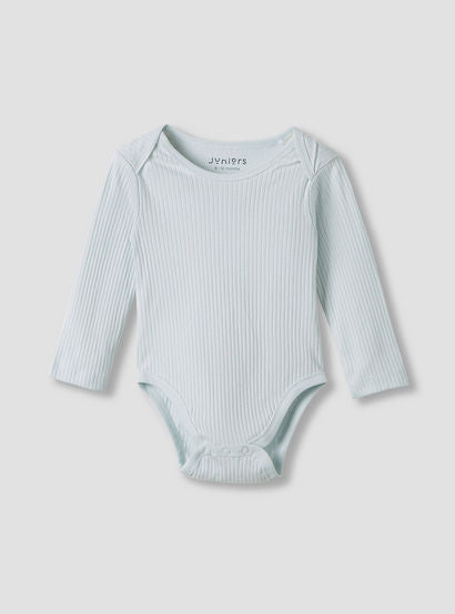 Juniors Round Neck Bodysuit with Snap Button Closure - Cotton - Long Sleeves - Set of 3-baby-girls-clothing-bodysuits-image-4