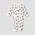 Disney Cotton Round Neck Long Sleeves Sleepsuit with Mickey Mouse and Friends Print - White / 9-12 mths