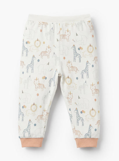 Juniors Cotton Crew Neck Long Sleeves Pyjama Set with Safari Print-baby-boys-clothing-nightwear-pyjamasets-image-4