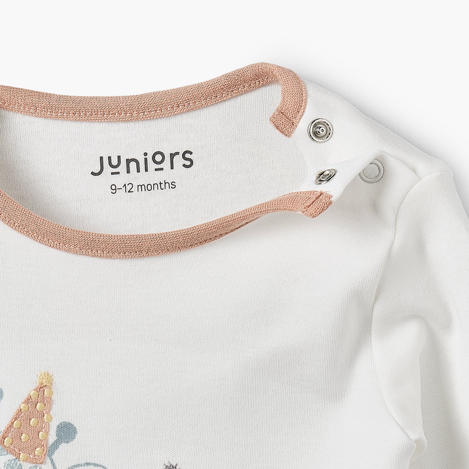 Juniors Cotton Crew Neck Long Sleeves Pyjama Set with Safari Print