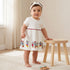 Disney Round Neck Short Sleeve Dress with Hairband - White / 12-18 mths