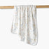 Juniors Receiving Blanket with Safari Print - White / 0-6 mths