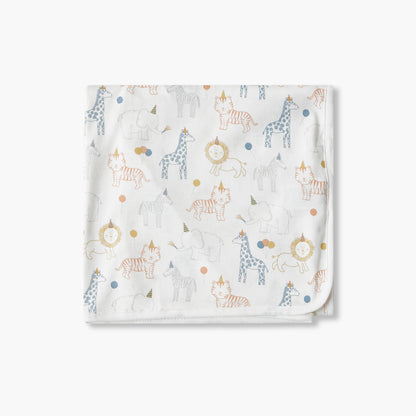 Juniors Receiving Blanket with Safari Print