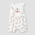 Disney Round Neck Sleeveless Romper with Minnie Mouse Print - White / 12-18 mths