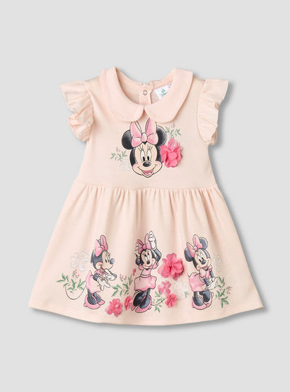 Disney Peter Pan Collar Sleeveless A-line Dress with Minnie Mouse Print-baby-girls-clothing-dressesandjumpsuits-image-2