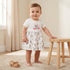 Disney Round Neck Short Sleeves A-line Dress with Minnie Mouse Print - White / 12-18 mths