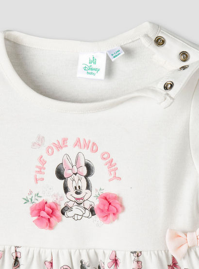 Disney Round Neck Short Sleeves A-line Dress with Minnie Mouse Print-baby-girls-clothing-dressesandjumpsuits-image-4