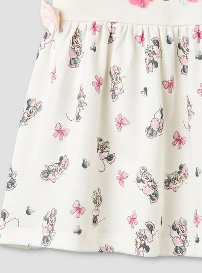 Disney Round Neck Short Sleeves A-line Dress with Minnie Mouse Print-baby-girls-clothing-dressesandjumpsuits-image-5