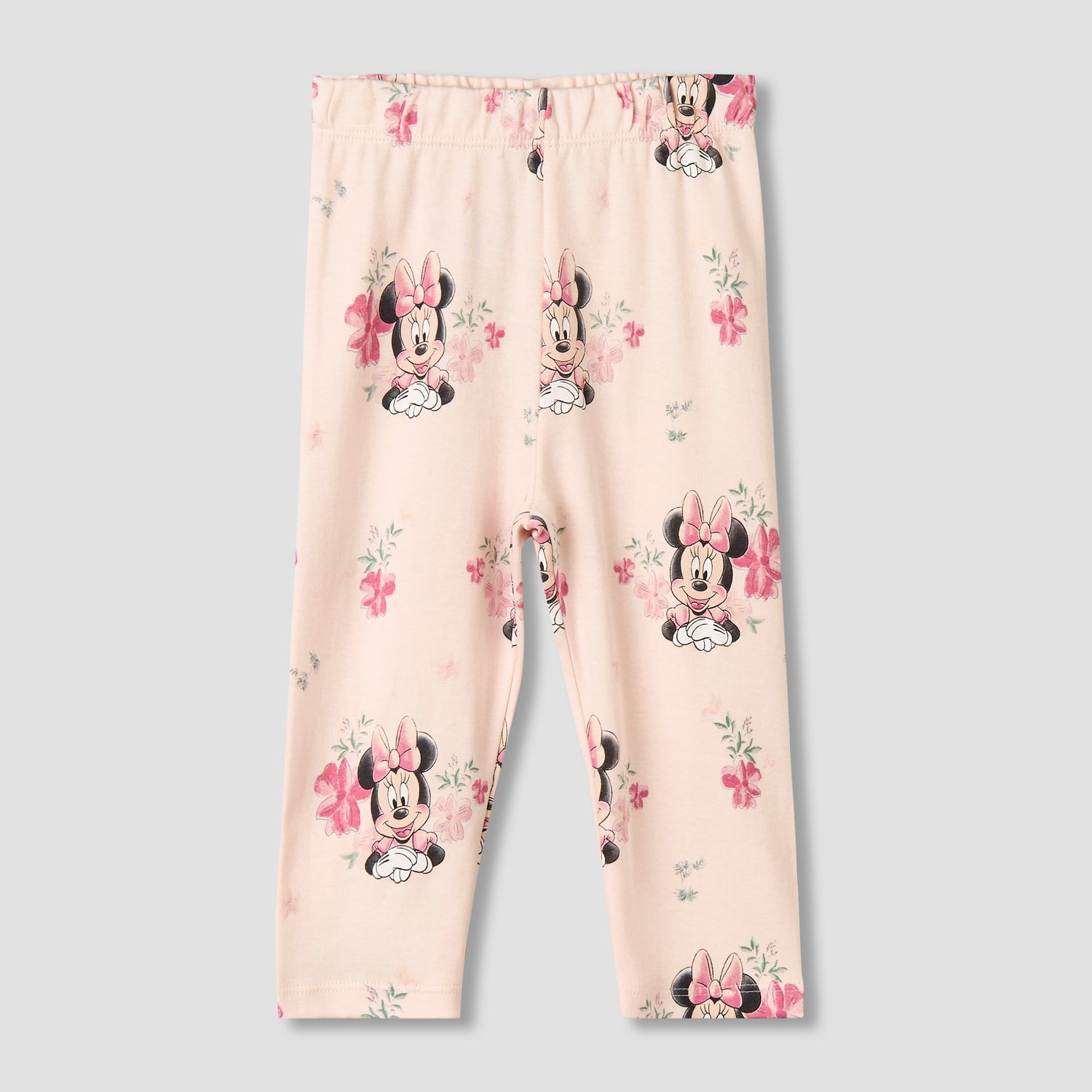 Disney Cotton Collared Long Sleeves Pyjama Set with Minnie Mouse Print