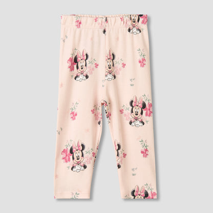 Disney Cotton Collared Long Sleeves Pyjama Set with Minnie Mouse Print