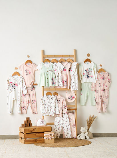 Disney Cotton Collared Long Sleeves Pyjama Set with Minnie Mouse Print-baby-girls-clothing-nightwear-pyjamasets-image-8