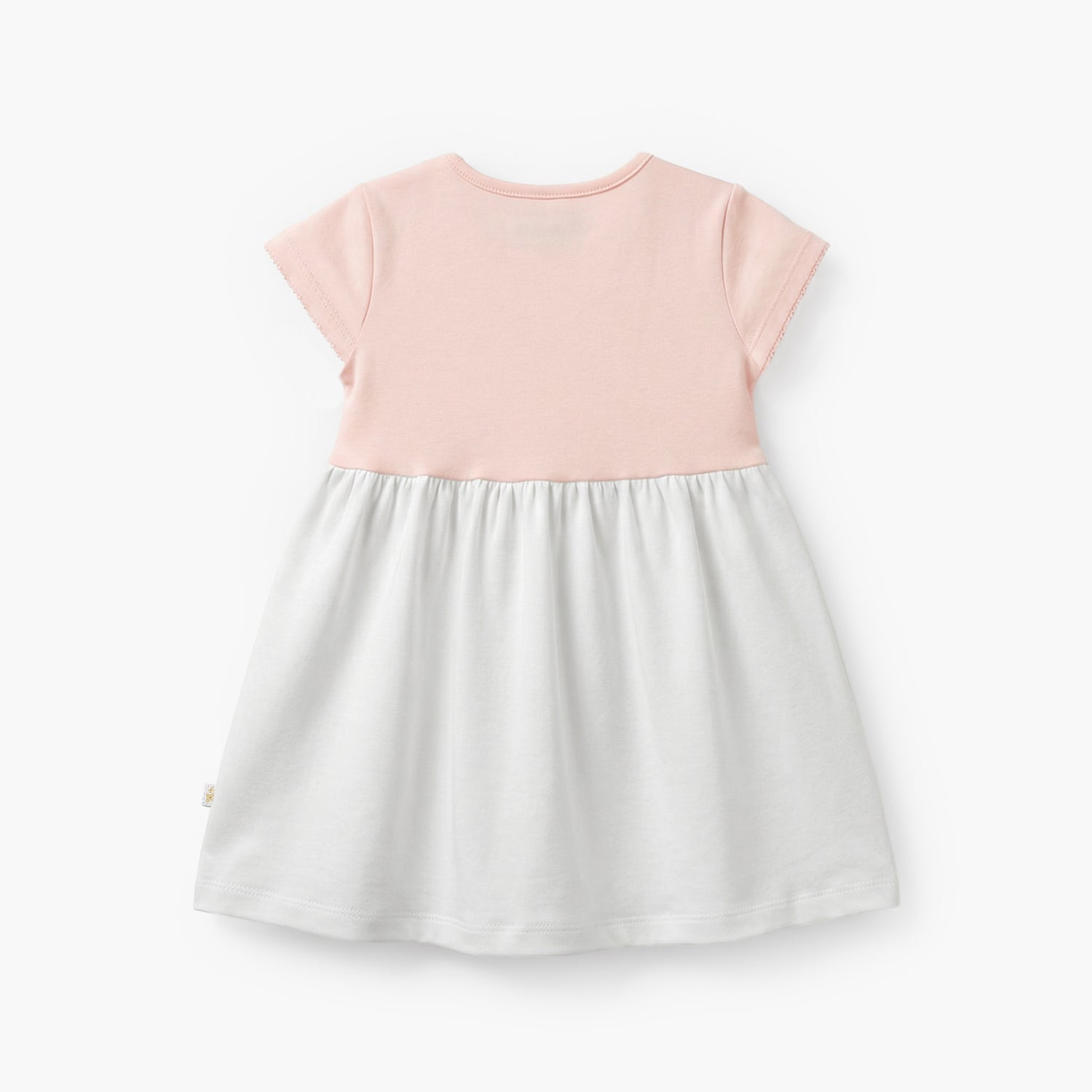 Juniors Round Neck Short Sleeves A-line Dress with Safari Print