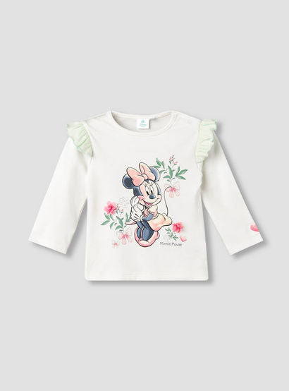 Disney Cotton Round Neck Long Sleeve Pyjama Set with Minnie Mouse Print-baby-girls-clothing-nightwear-pyjamasets-image-3