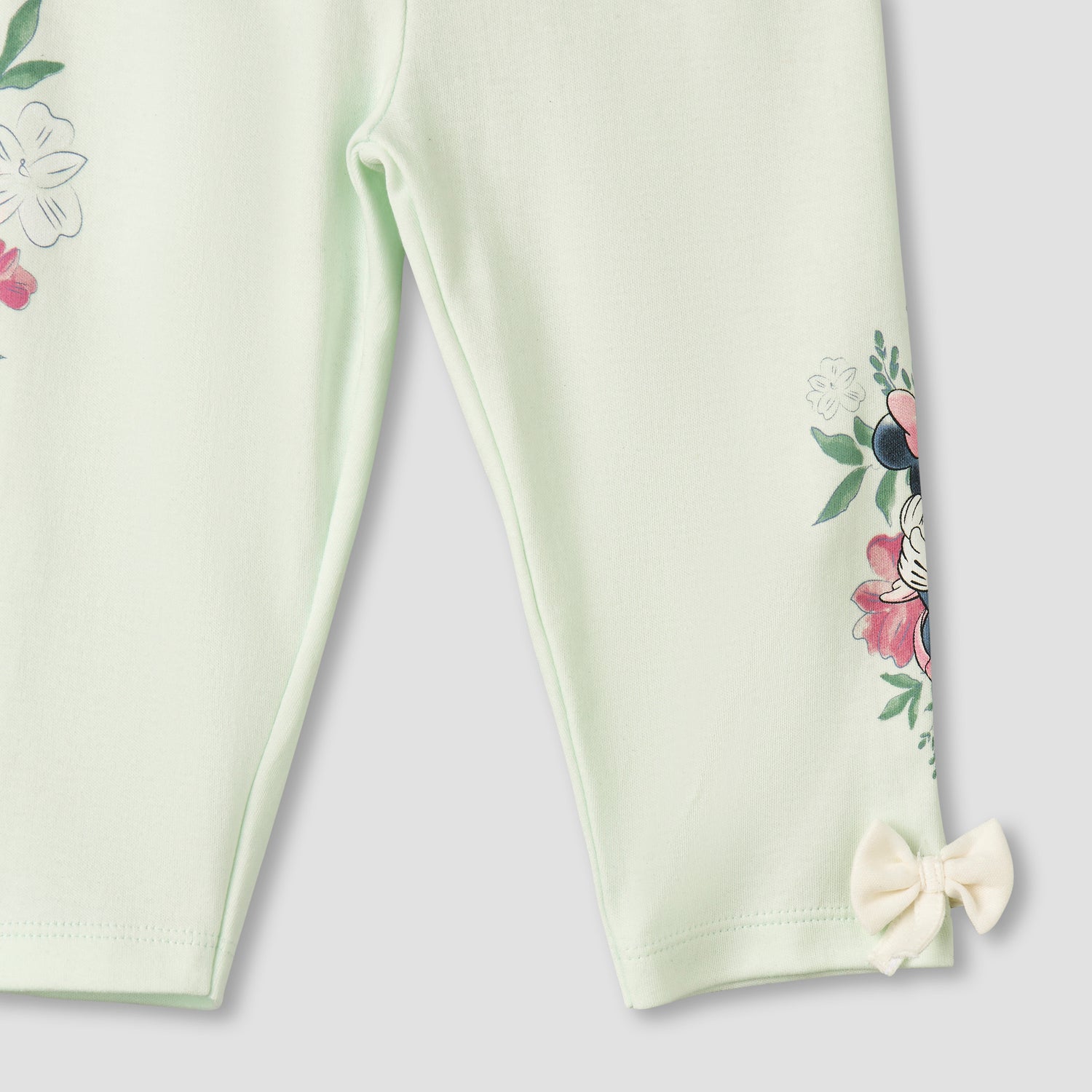 Disney Cotton Round Neck Long Sleeve Pyjama Set with Minnie Mouse Print