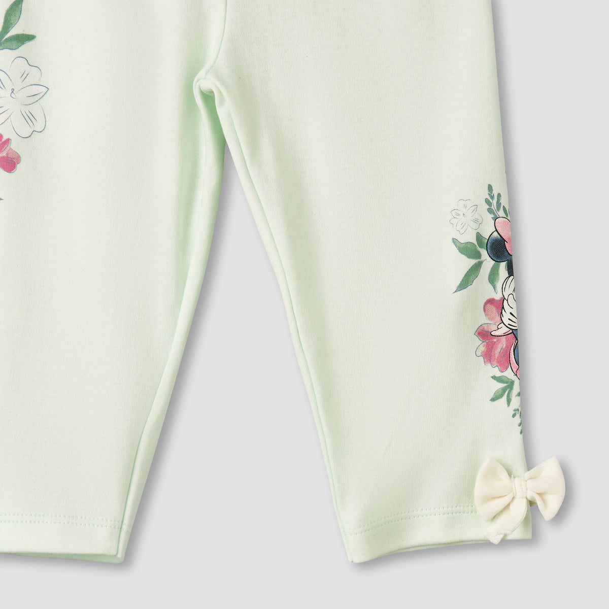 Disney Cotton Round Neck Long Sleeve Pyjama Set with Minnie Mouse Print