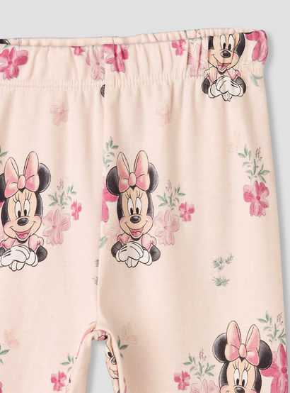 Disney Cotton Round Neck Short Sleeves Bodysuit and Leggings Set with Minnie Mouse Print-baby-girls-clothing-setsandcoords-image-6