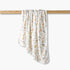 Juniors Receiving Blanket with Safari Print - White / 0-6 mths