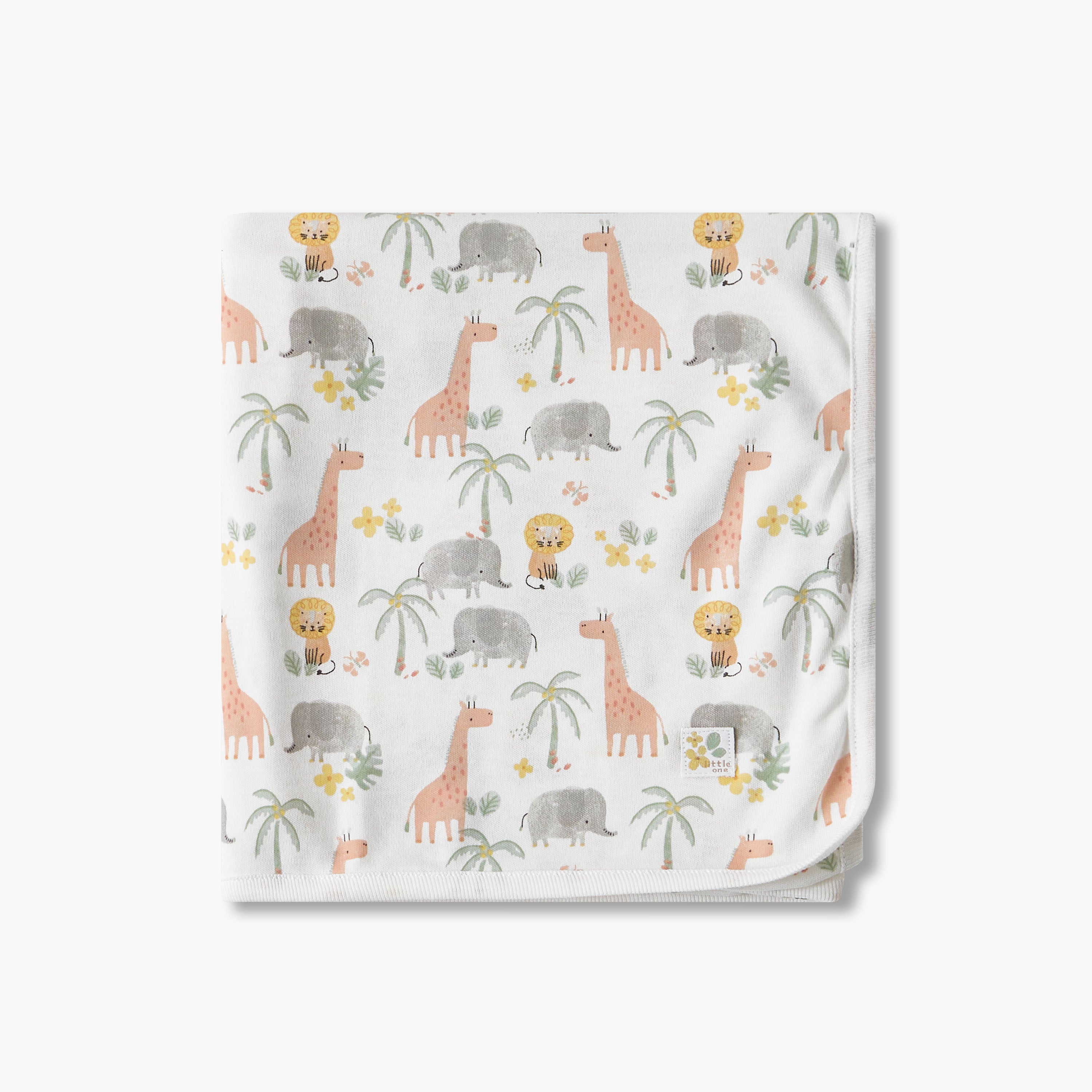 Juniors Receiving Blanket with Safari Print