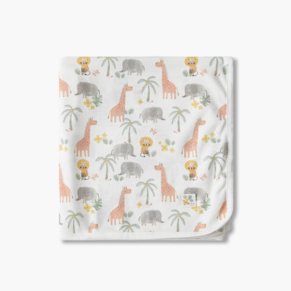 Juniors Receiving Blanket with Safari Print