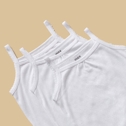 Pack of 3 - Plain Bodysuit with Spaghetti Straps