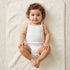 Pack of 3 - Plain Bodysuit with Spaghetti Straps - White / 12-18 mths