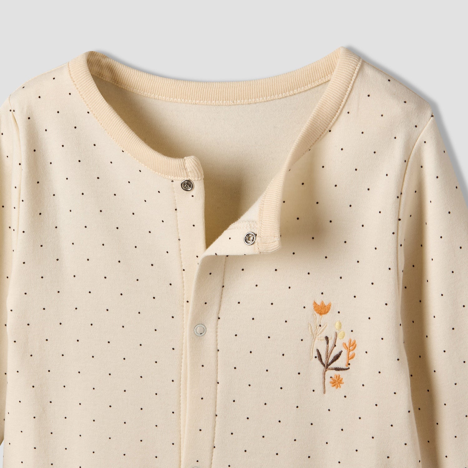 Pack of 3 Juniors Cotton Round Neck Long Sleeve Sleepsuit with Floral Print
