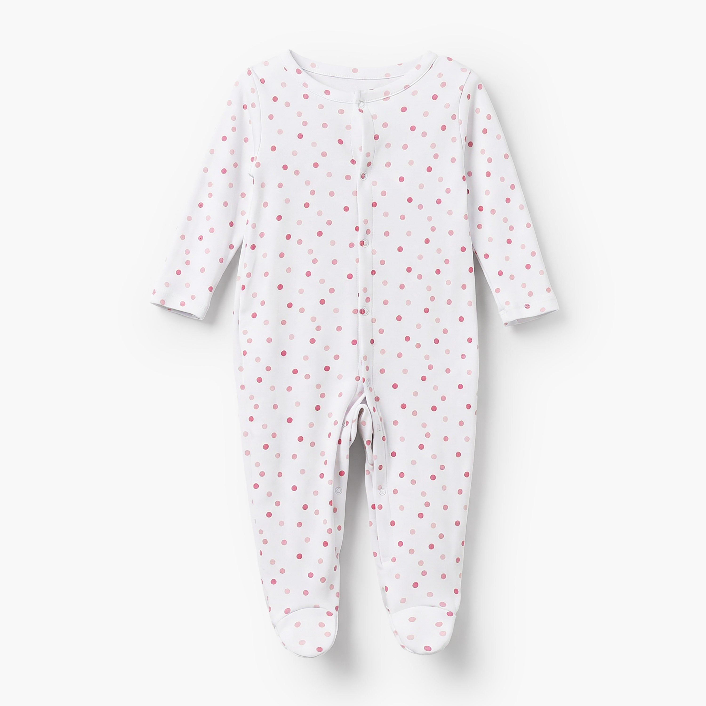 Pack of 3 Juniors Cotton Crew Neck Long Sleeves Sleepsuit with Bunny Print