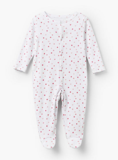 Pack of 3 Juniors Cotton Crew Neck Long Sleeves Sleepsuit with Bunny Print-baby-girls-clothing-nightwear-sleepsuits-image-2