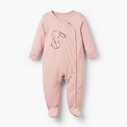 Pack of 3 Juniors Cotton Crew Neck Long Sleeves Sleepsuit with Bunny Print