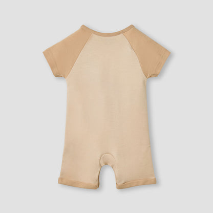Juniors Animal Applique Romper with Raglan Sleeves