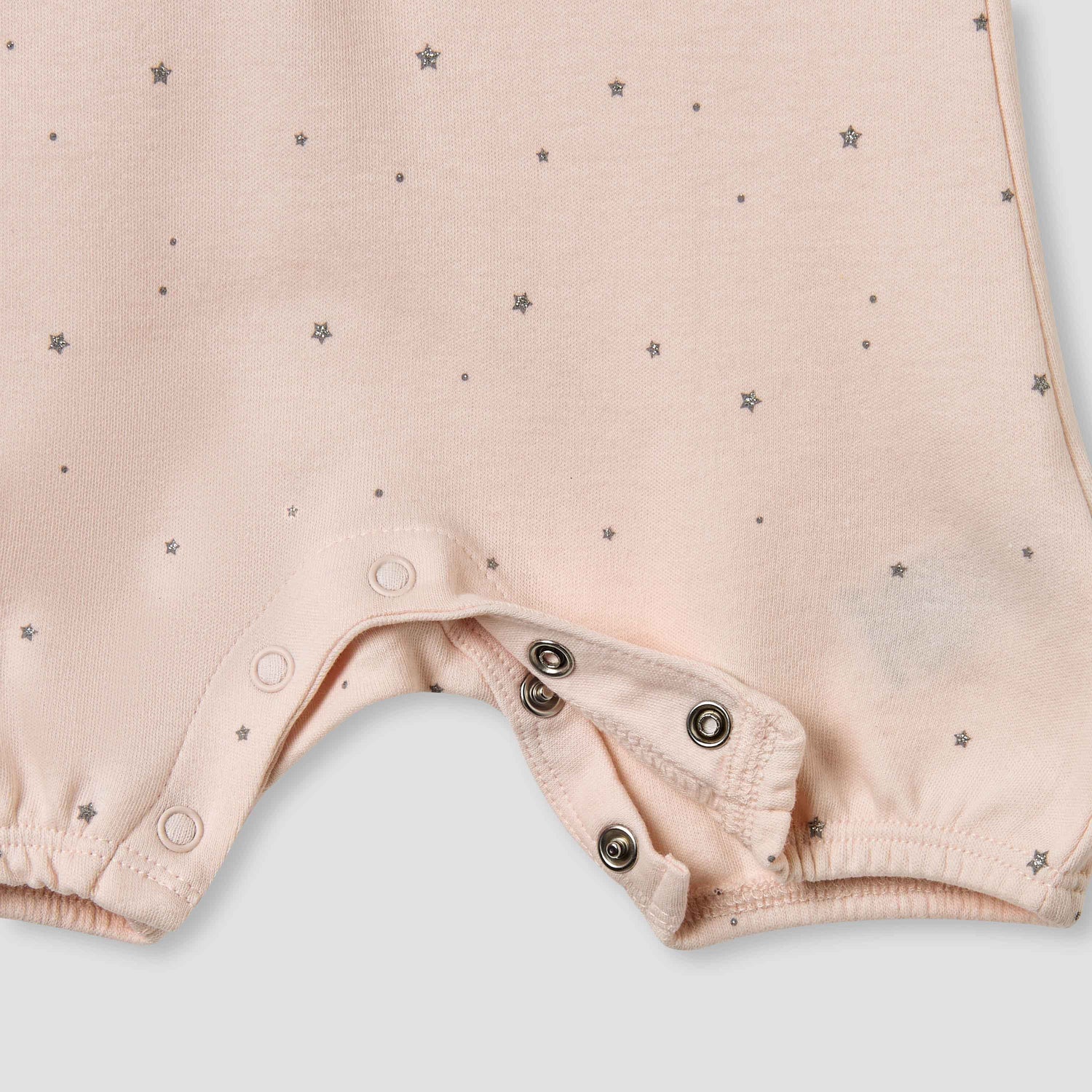 Juniors Ballerina Print Romper with Puff Sleeves