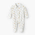 Juniors Cotton Collared Long Sleeves Sleepsuit with Breakfast Print - White / 9-12 mths