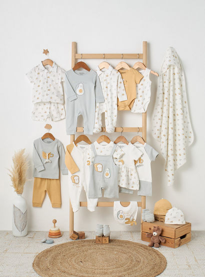 Pack of 2 Juniors Round Neck Bodysuit with Food Print-baby-boys-clothing-bodysuits-image-10