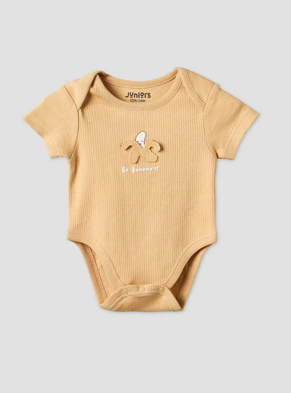 Pack of 2 Juniors Round Neck Bodysuit with Food Print-baby-boys-clothing-bodysuits-image-2