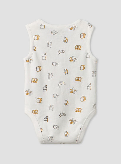 Pack of 2 Juniors Round Neck Bodysuit with Food Print-baby-boys-clothing-bodysuits-image-5