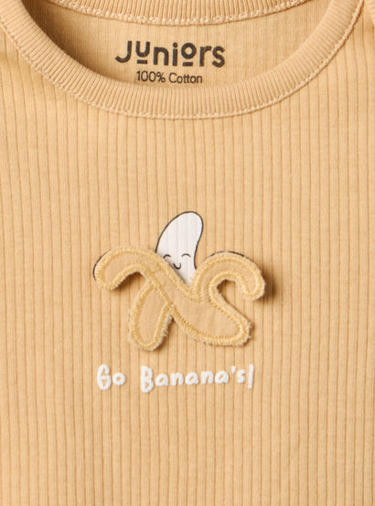 Pack of 2 Juniors Round Neck Bodysuit with Food Print-baby-boys-clothing-bodysuits-image-6