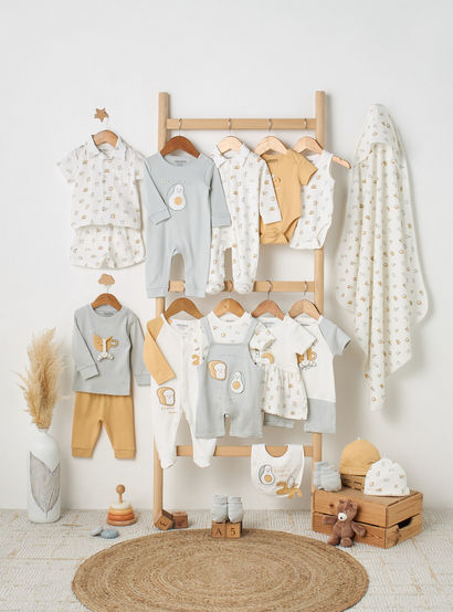 Juniors Crew Neck Short Sleeves T-shirt and Dungaree Set with Avocado Toast Print-baby-boys-clothing-setsandcoords-image-12