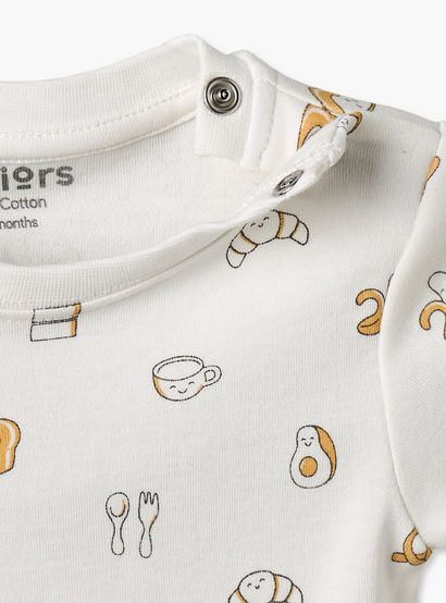Juniors Crew Neck Short Sleeves T-shirt and Dungaree Set with Avocado Toast Print-baby-boys-clothing-setsandcoords-image-7