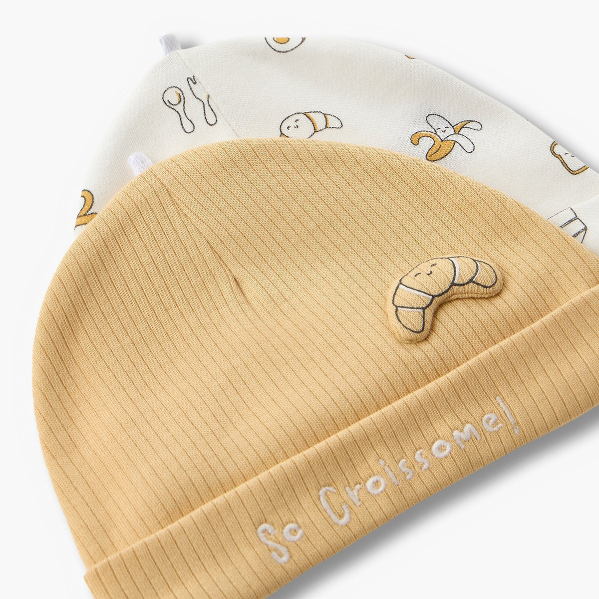 Pack of 2 Juniors Cap with Breakfast Print