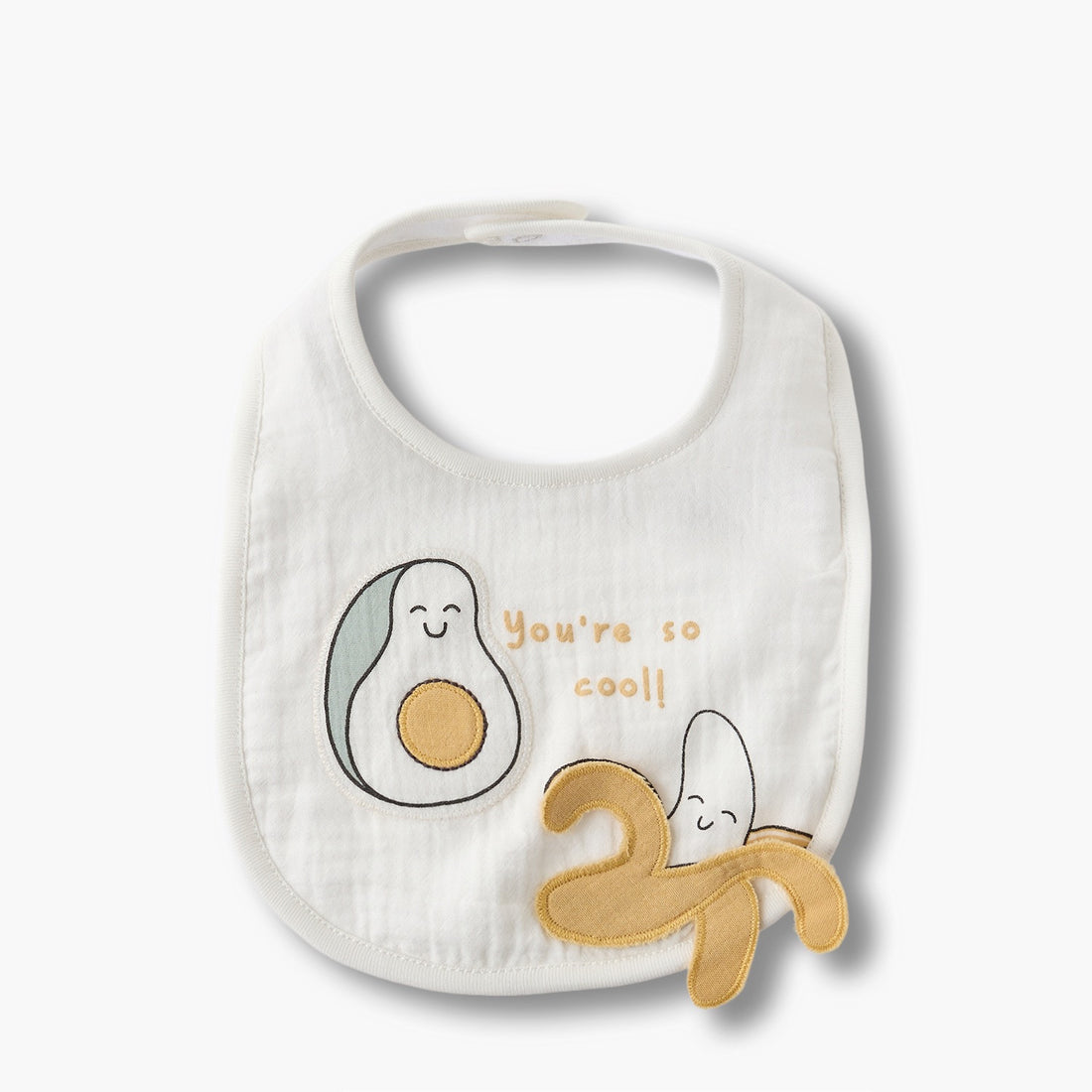 Juniors Baby Bib with Fruit Embroidery