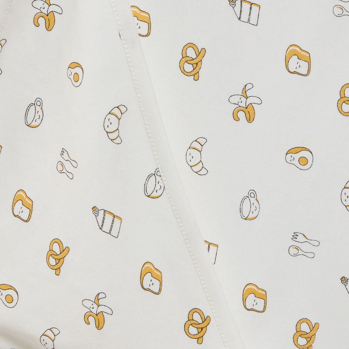 Juniors Receiving Blanket with Breakfast Print